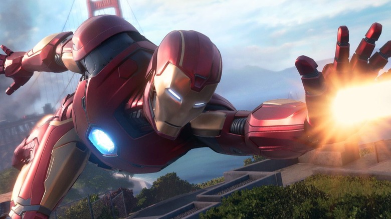 Iron Man flying