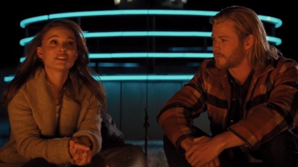 Natalie Portman and Chris Hemsworth in Thor