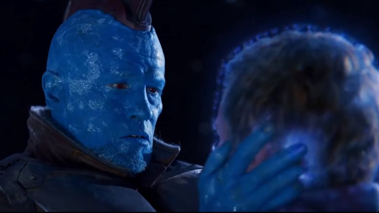 Michael Rooker and Chris Pratt in Guardians of the Galaxy Vol. 2