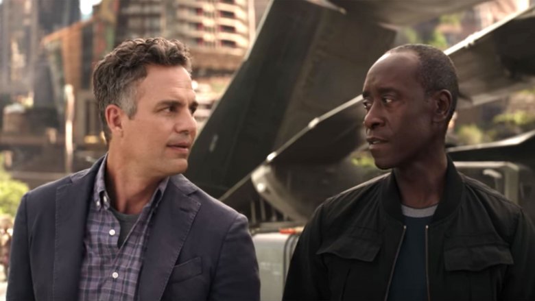 Mark Ruffalo and Don Cheadle in Avengers: Infinity War