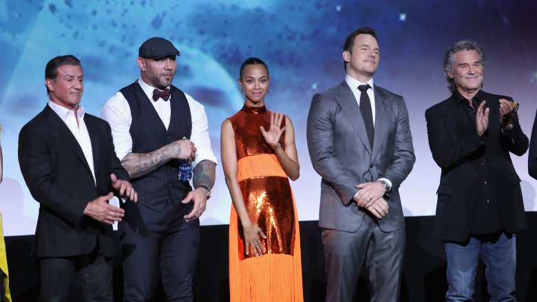 The cast of Guardians of the Galaxy Vol. 2