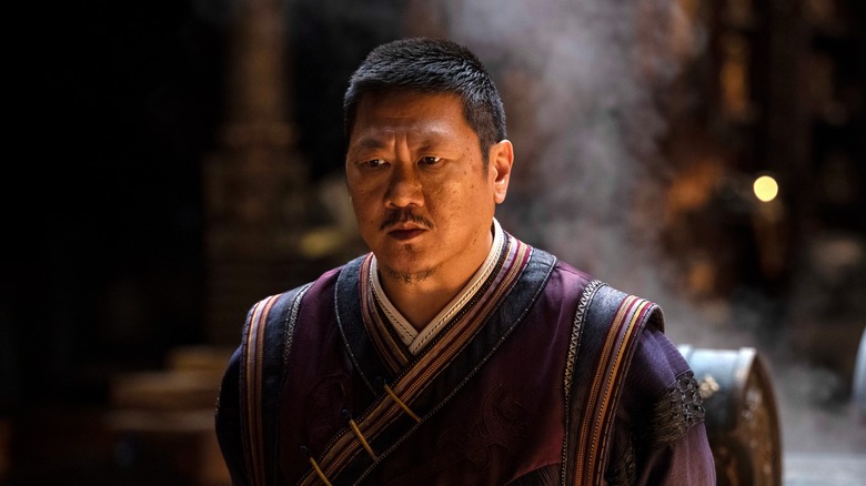 Benedict Wong looking concerned