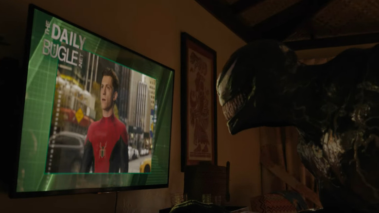 Venom watching TV