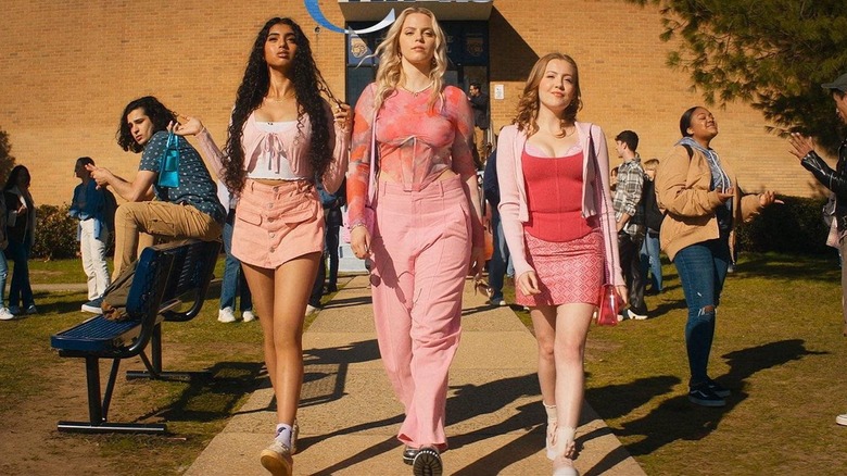 The Plastics walking