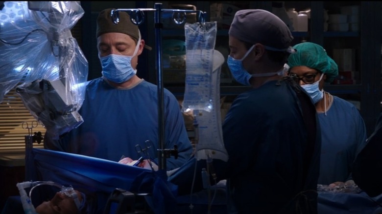 Brennan Brown in surgical garb 