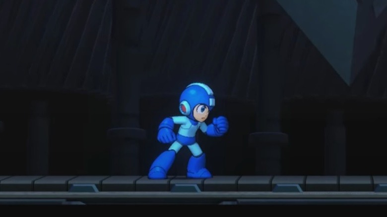 Mega Man in action