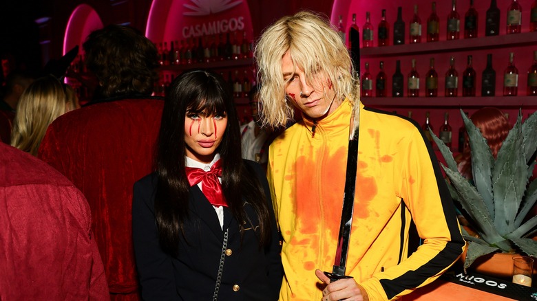 Megan Fox and Machine Gun Kelly at a Halloween party