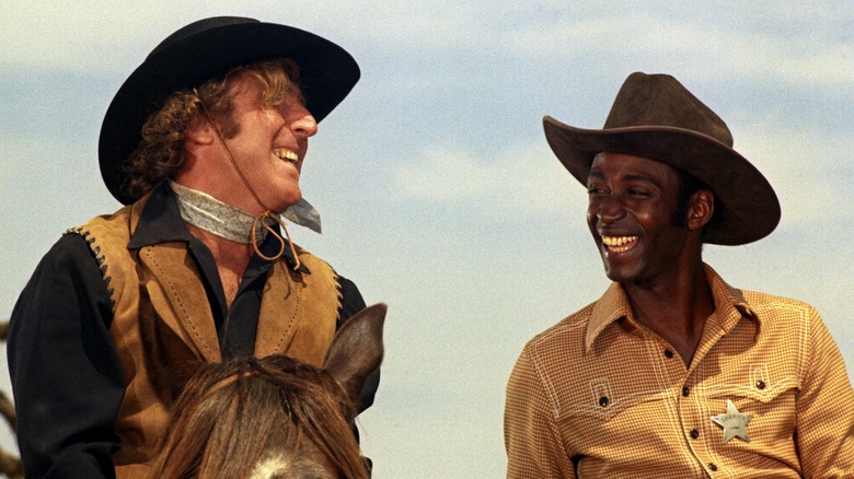 Gene Wilder and Cleavon Little laughing