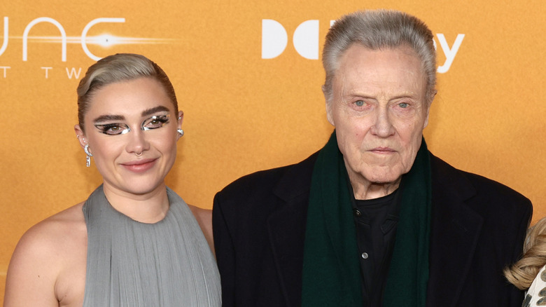 Florence Pugh with Christopher Walken