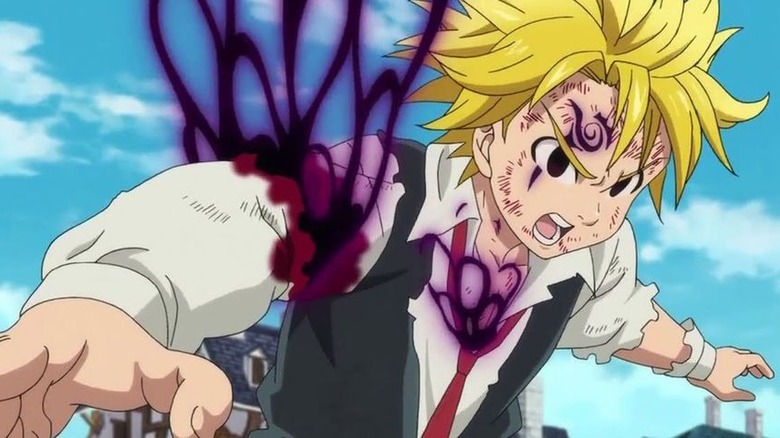 Meliodas using demon form