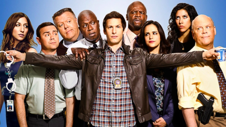 Brooklyn Nine-Nine cast cuffs coffee