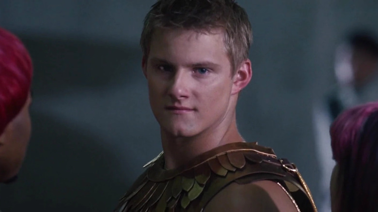 Cato staring at Katniss