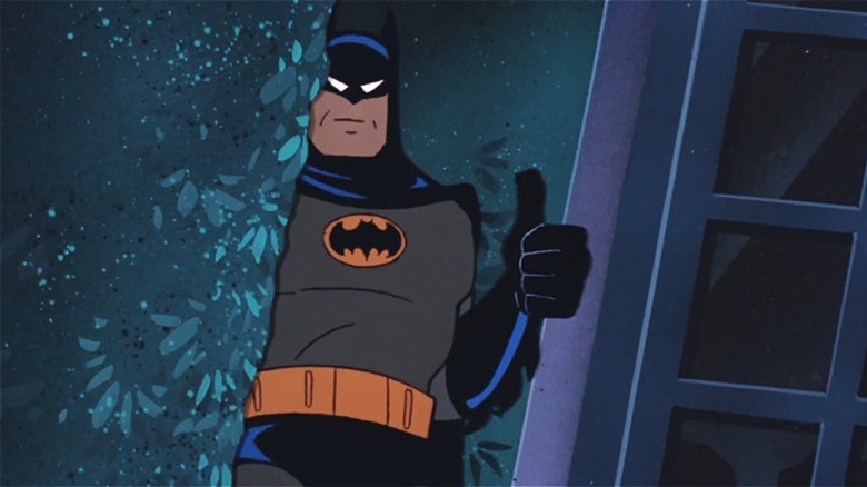 Batman gives the thumbs up 