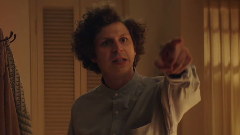 Michael Cera angrily points