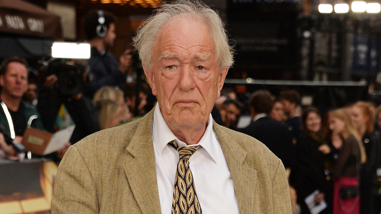 Michael Gambon facing forward