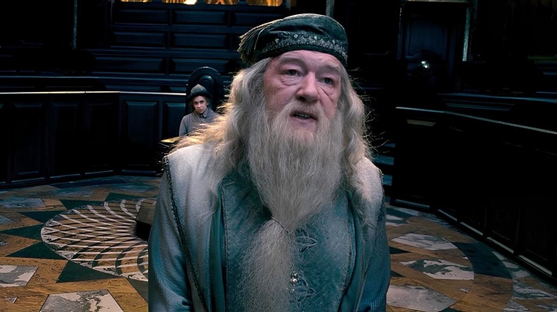 Dumbledore looks on wistfully