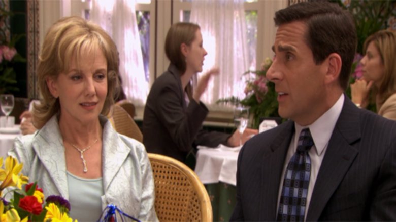 Linda Purl and Steve Carell in The Office