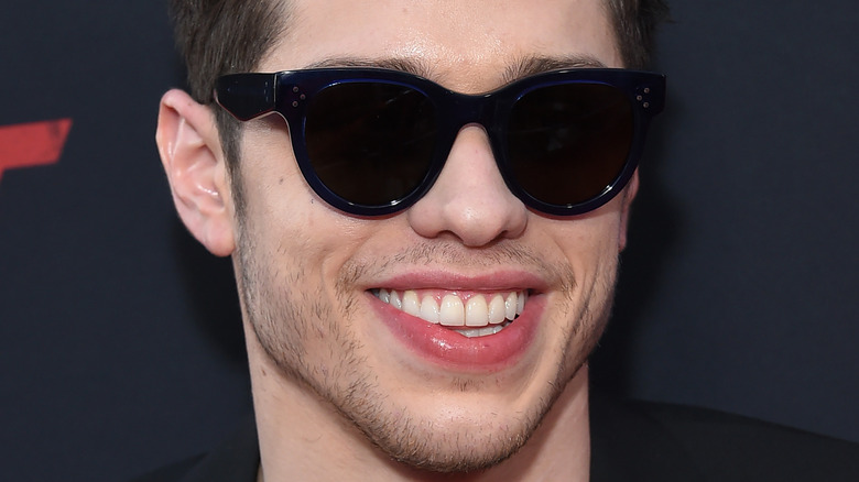 Pete Davidson smiling at Netflix event