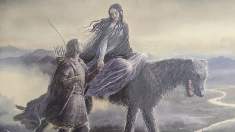 Beren and Lúthien hold hands