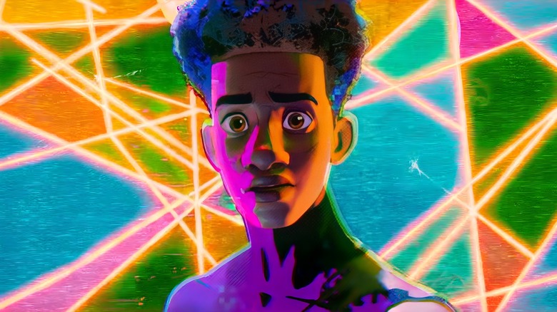 Miles with colorful background