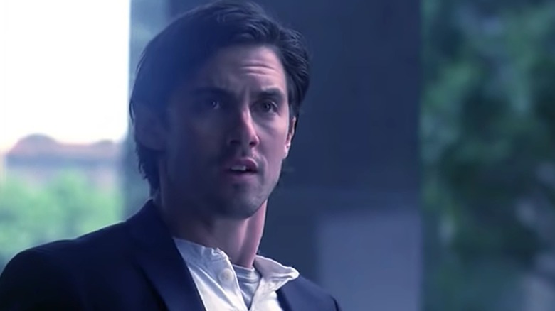 Peter Petrelli looking worried