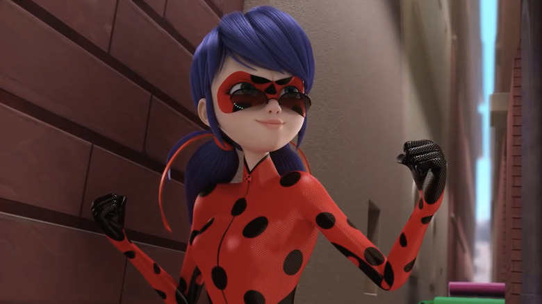 Ladybug wearing sunglasses