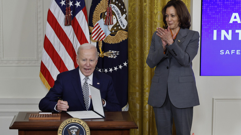 Joe Biden signing executive order