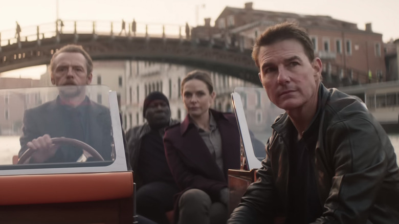 Simon Pegg, Ving Rhames, Rebecca Ferguson, and Tom Cruise in Mission: Impossible Dead Reckoning Part One