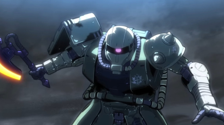 Doan's Zaku attacking with axe