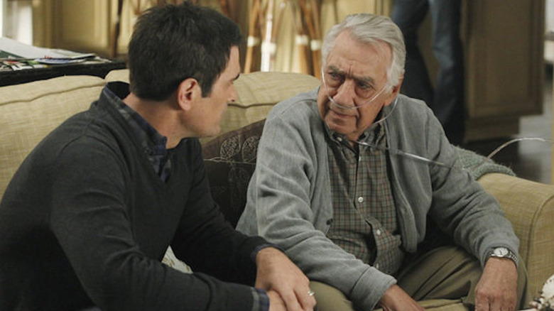 Philip Baker Hall sits with Ty Burrell