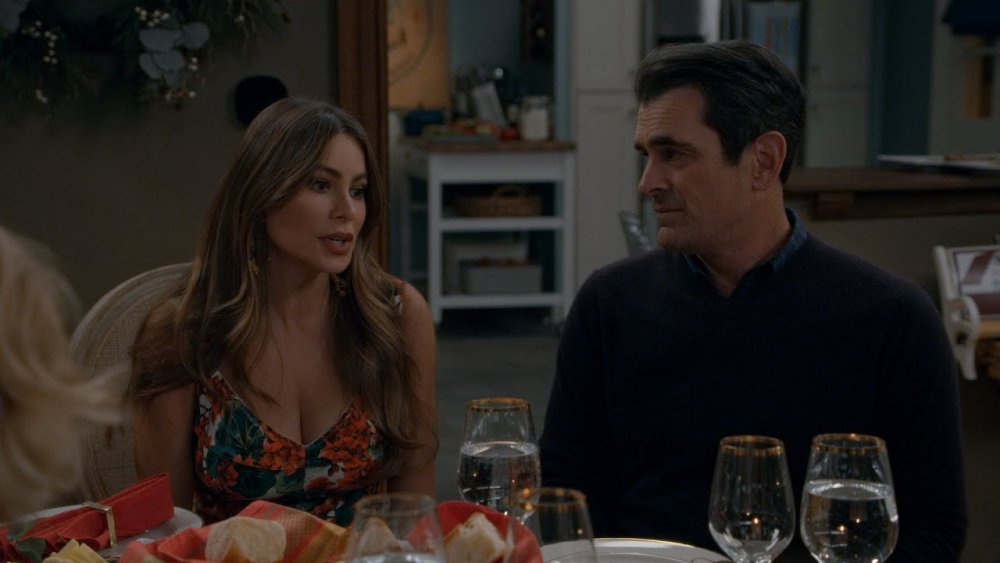 Ty Burrell as Phil Dunphy and Sofia Vergara as Gloria Pritchett in Modern Family