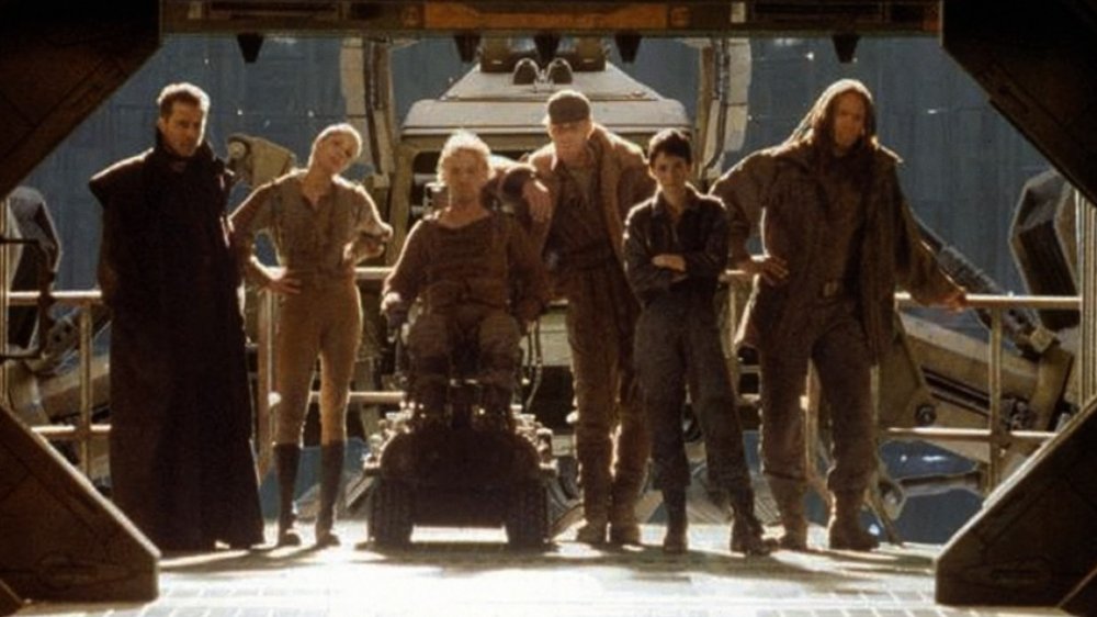 A crew of space pirates in 'Alien: Resurrection'