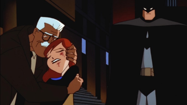Commissioner Gordon, Batgirl, and Batman