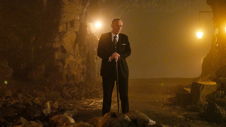 Rikard Sinding standing in troll grave