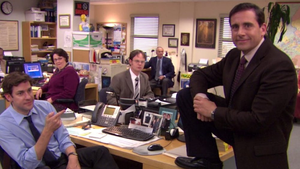 John Krasinski and Steve Carell in The Office