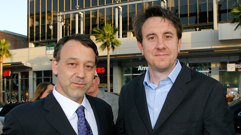 Sam Raimi and Grant Curtis at the 2009 premiere of "Drag Me to Hell"