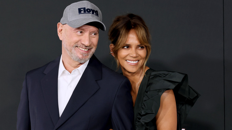 Roland Emmerich and Halle Berry at Moonfall premiere