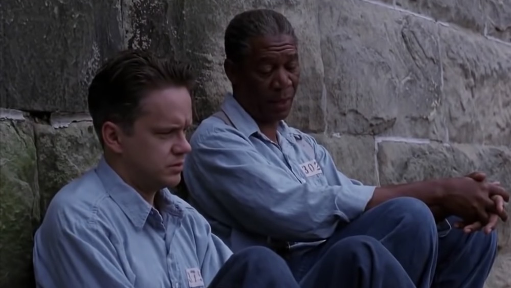 Tim Robbins and Morgan Freeman in The Shawshank Redemption