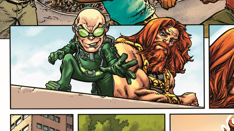 Gizmo and Mammoth posing together in comic panel