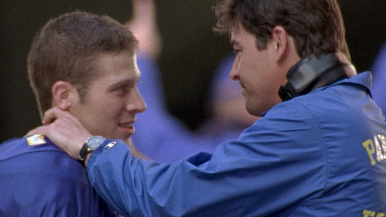 Zach Gilford and Kyle Chandler in Friday Night Lights.