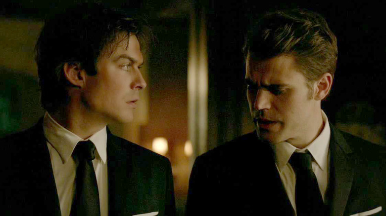 Ian Somerhalder and Paul Wesley in The Vampire Diaries.