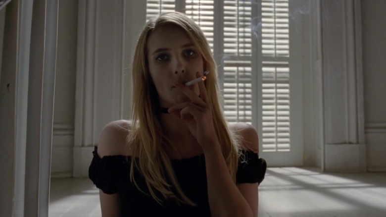 Madison Montgomery smoking