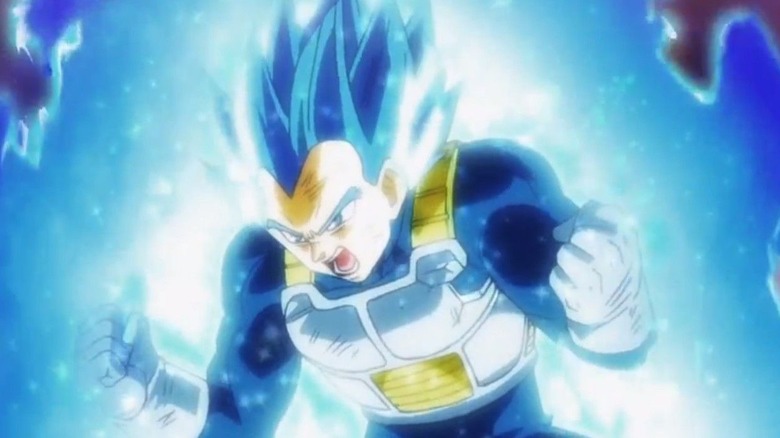 Vegeta powers up