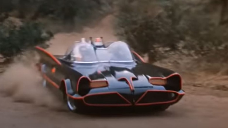 Batmobile driving