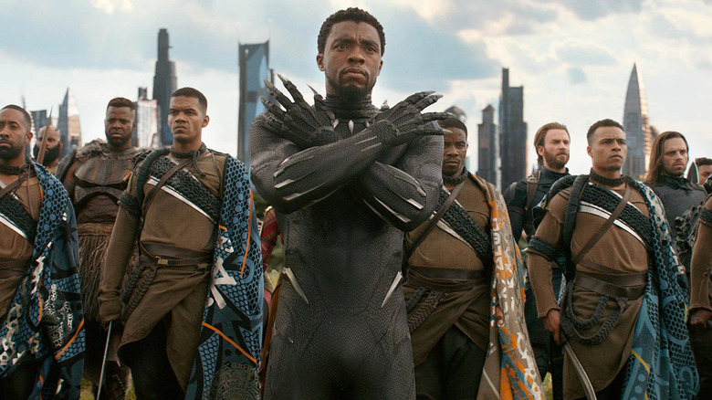 Black Panther preparing for battle Black Panther