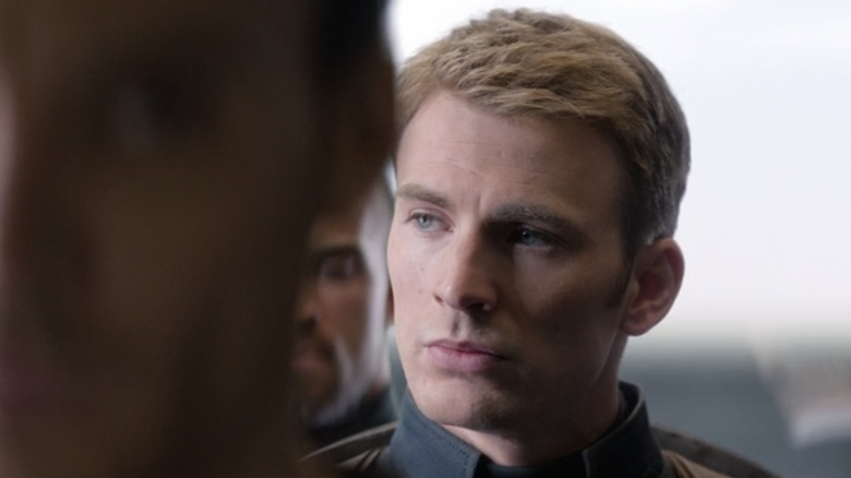 Steve Rogers looking sideways