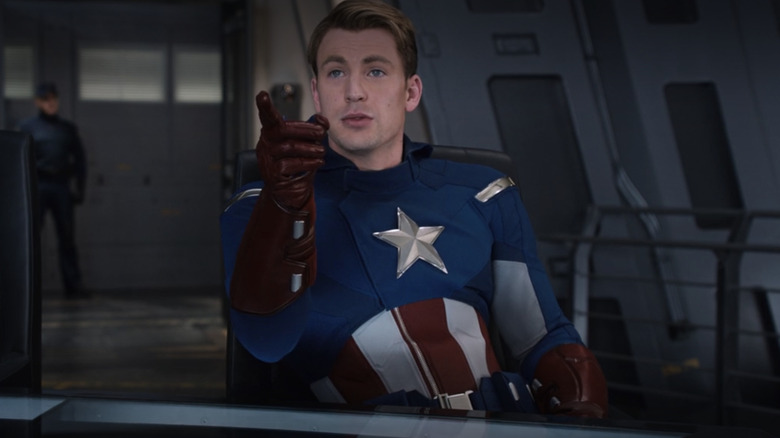 Steve Rogers pointing