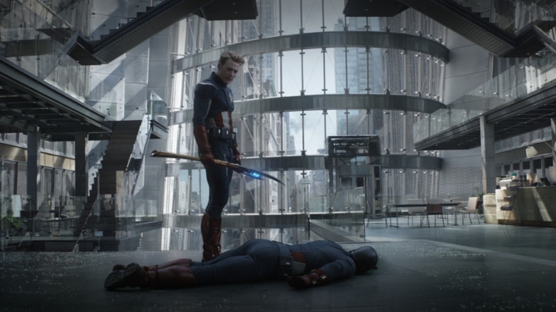 Steve Rogers admiring his ass