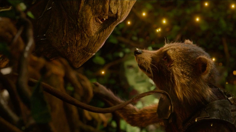 Groot says farewell to Rocket