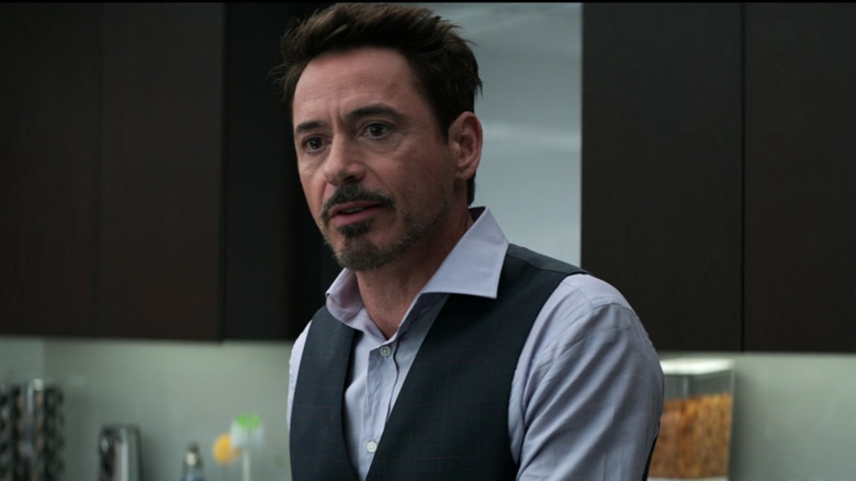 Tony Stark angry in Captain America: Civil War